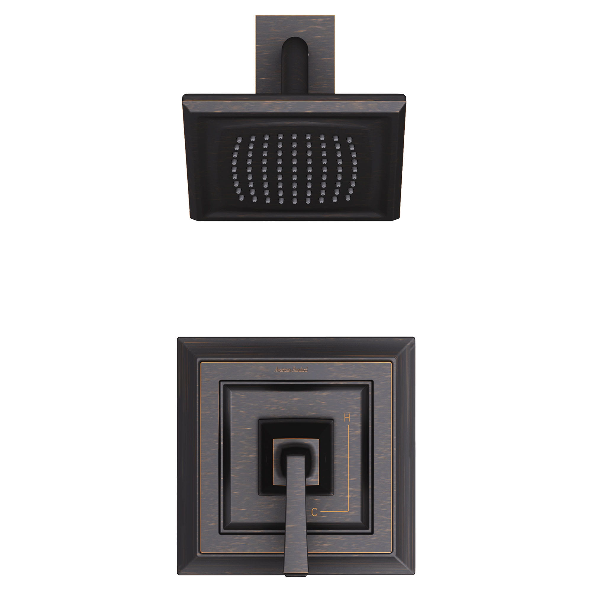 Town Square® S 2.5 gpm/9.5 L/min Garniture de douche avec fonction unique Pomme de douche,   cartouche à double équilibre de pression en céramique avec poignée à levier